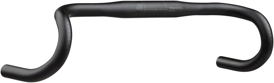 Teravail Radia 12 Drop Handlebar - Aluminum, 31.8mm, 40cm, Black