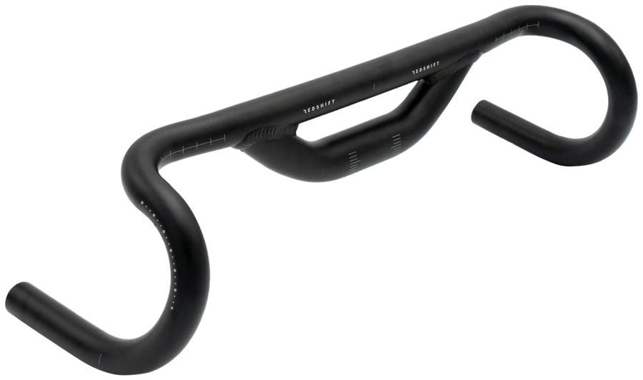 Redshift Sports Top Shelf Low Flare Road Drop Handlebar - Aluminum, 31.8mm, 41cm, 50mm Rise, Black