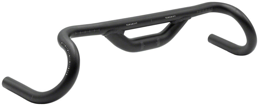 Redshift Sports Top Shelf Road Drop Handlebar - Aluminum, 31.8mm, 53cm, 50mm Rise, Black