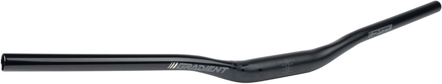 Full Speed Ahead Gradient Alloy Riser Handlebar - Aluminum, 35mm Clamp, 25mm Rise, 800mm, Black