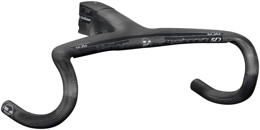 Vision Metron 5D ACR 3K Integrated Handlebar, 110mm Stem Length, 420mm Width, -6° Angle, Internal Cable Routing (ACR) – Carbon