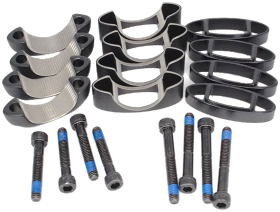 Vision Stack Spacer Kit, For TFE and TriMax Clip-ons, Stack Height Adjustment, Aero Bar Fit – Alloy