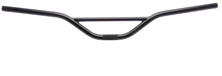 Surly Sunrise Bar Handlebar - 22.2mm Clamp, 31.8mm Shims Included, 820mm Width, 83mm Rise, Chromoly, Black, *Light Surface Oxidation