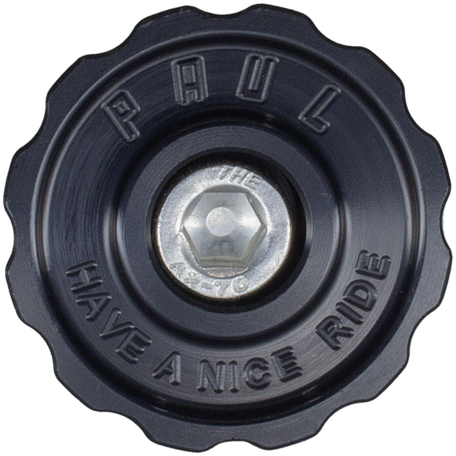 Paul Component Engineering Klamper Headset Top Cap - Aluminum w/Stainless-Steel Bolt, Black