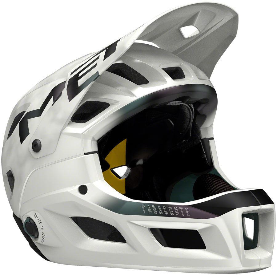 MET Parachute MCR Mips Helmet - White Iridescent Matte, Small