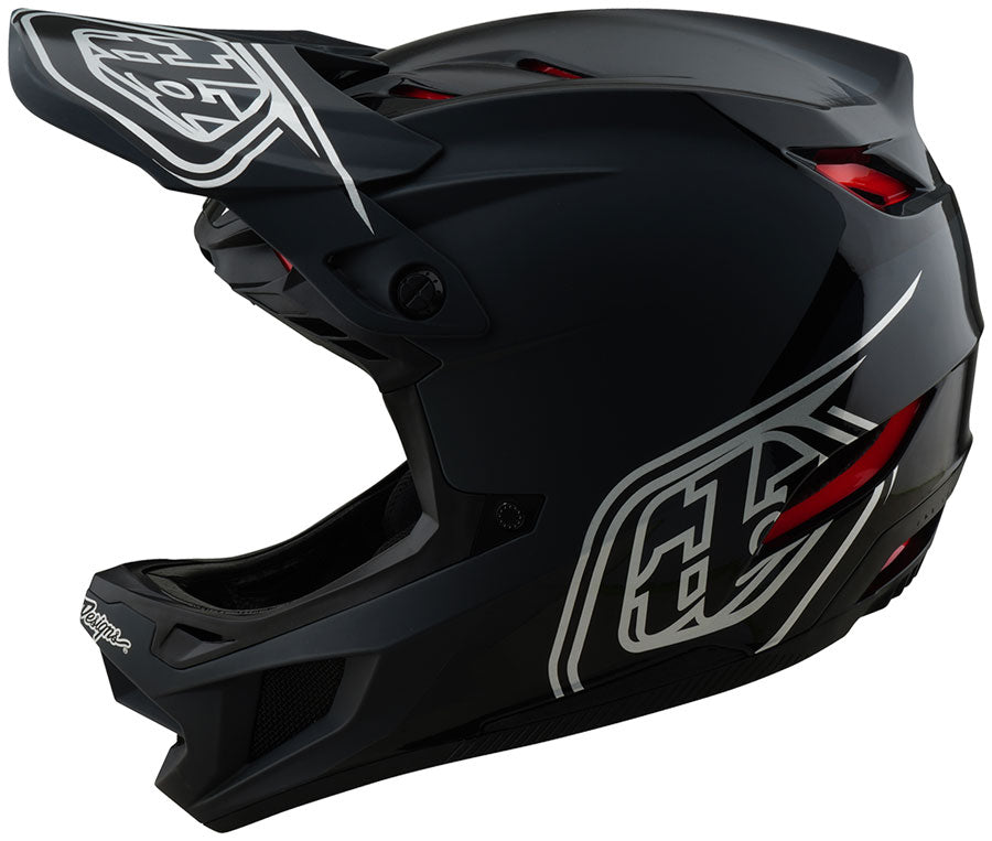Troy Lee Designs D4 Polyacrylite Helmet – Shadow Black, Medium