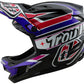 Troy Lee Designs D4 Polyacrylite Helmet – Linear Black, X-Large