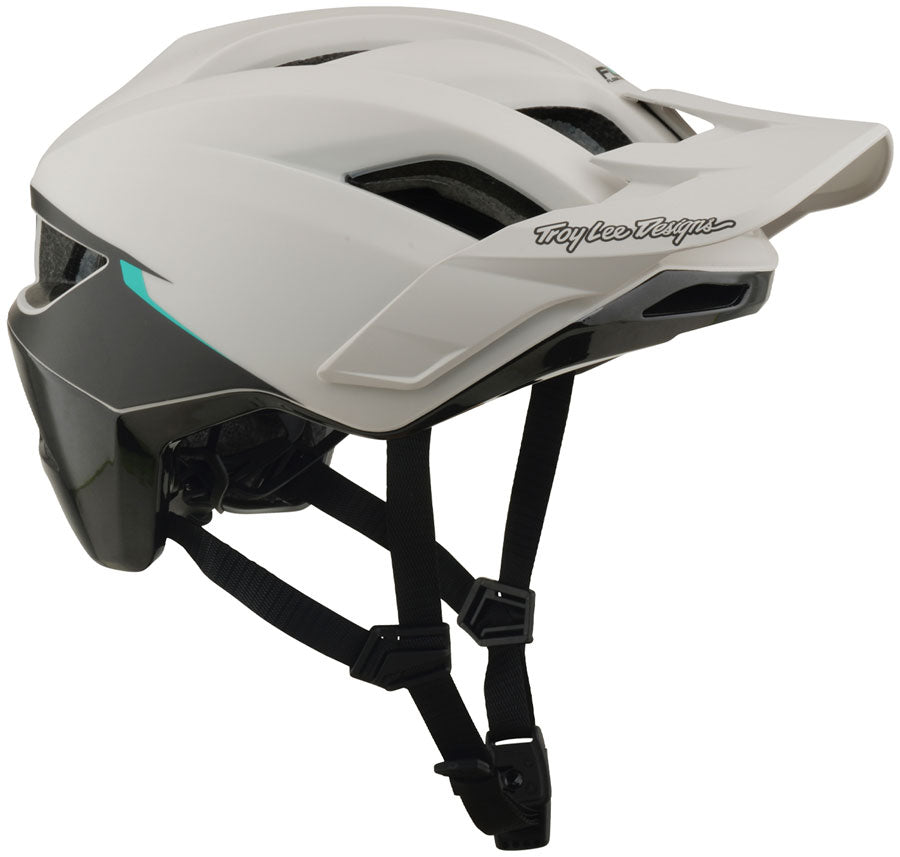 Troy Lee Designs Flowline SE Helmet – Stacks Pumice / Real Teal, Medium/Large