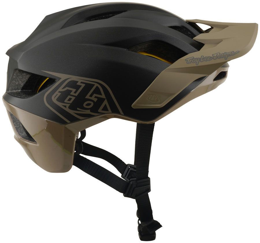Troy Lee Designs Flowline Helmet – Point Charcoal / Timber, Medium/Large