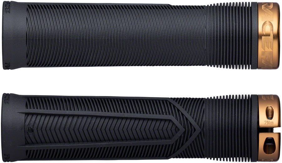 RaceFace Chester Grips - Lock-On, Black/Kashmoney, 34mm