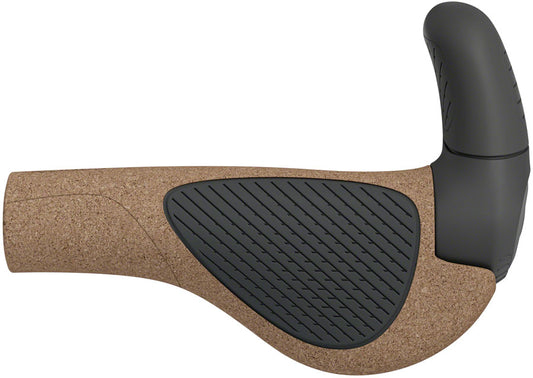 Ergon GP2 Evo BioKork Grips - Lock-On, Small, Black/Tan