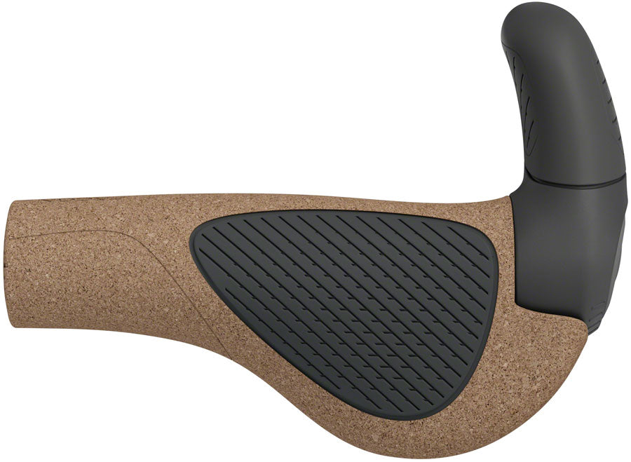 Ergon GP2 Evo BioKork Grips - Lock-On, Large, Black/Tan