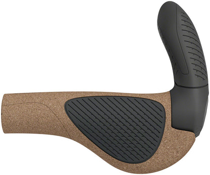 Ergon GP3 Evo BioKork Grips - Lock-On, Small, Black/Tan