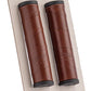 Brooks Willow Leather Grips - Antique Brown, 130/130mm