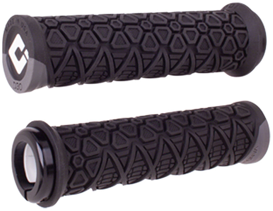 ODI Vanquish Grips - Black/Graphite, Lock-On