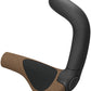 Ergon GP5 Evo BioKork Grips - Lock-On, Small, Black/Tan