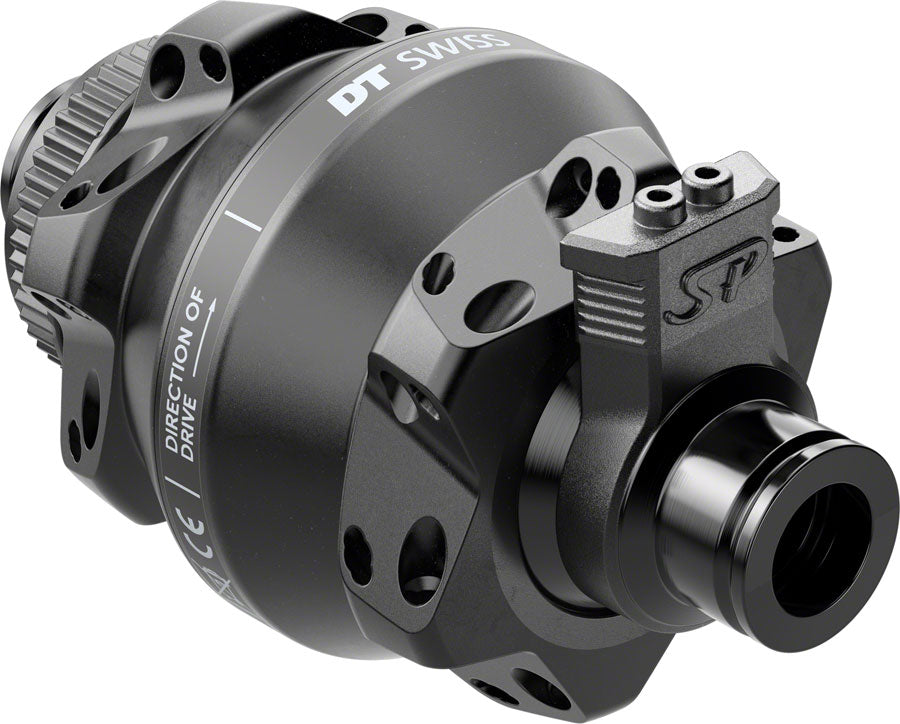 DT Swiss 350 Front Hub - 12 x 100mm, Center-Lock, Black, 24H, Dynamo Shutter 35P, Straight Pull