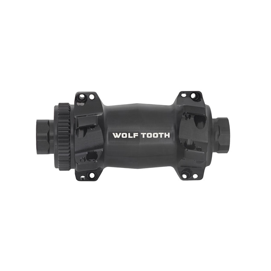 Wolf Tooth Road/Gravel Front Hub - 12 x 100mm, Center-Lock, Black, Straight Pull, 24H