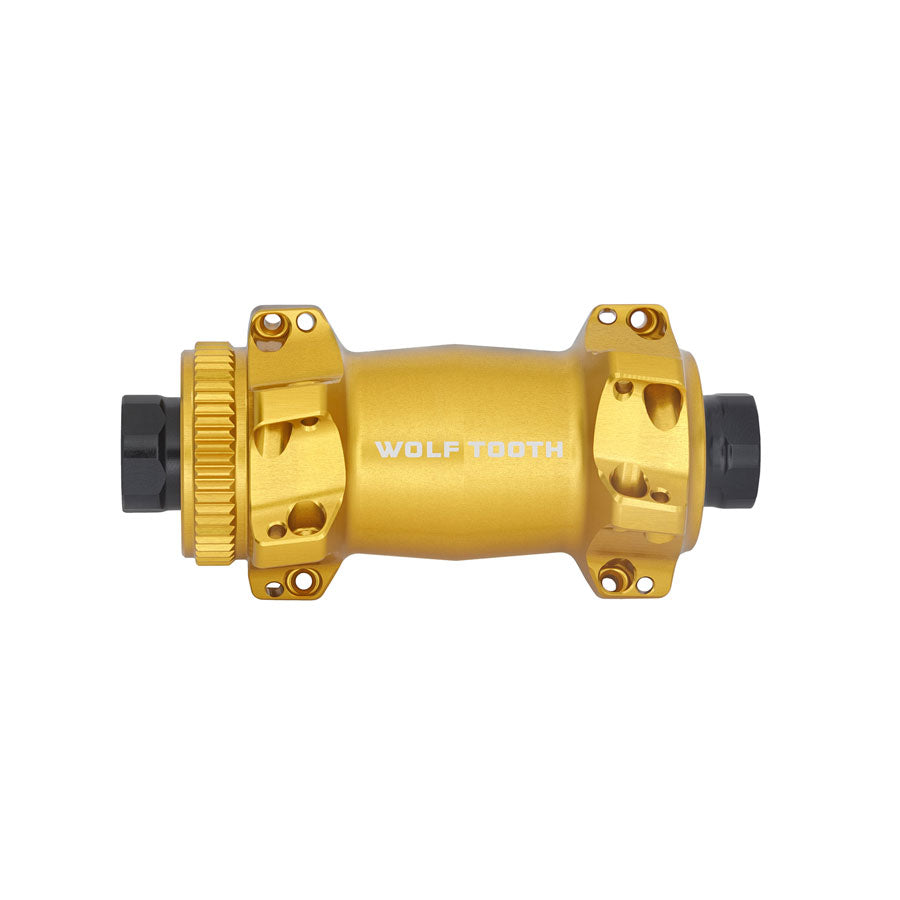 Wolf Tooth Road/Gravel Front Hub - 12 x 100mm, Center-Lock, Gold, Straight Pull, 24H