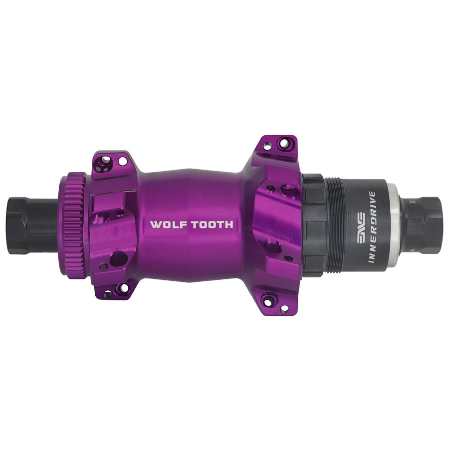 Wolf Tooth Road/Gravel Rear Hub - 12 x 142mm, Center-Lock, XDR, Innerdrive Ratchet 40, Ultraviolet Purple, Straight Pull, 24H