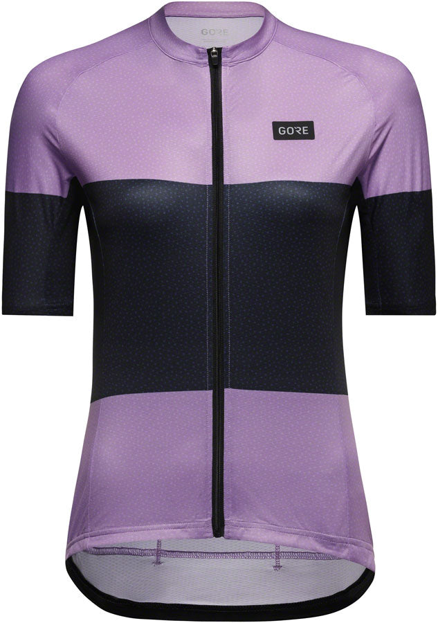 Gorewear Spirit Stripes Jersey - Purple/Orbit Blue, Women's, Large 12/14