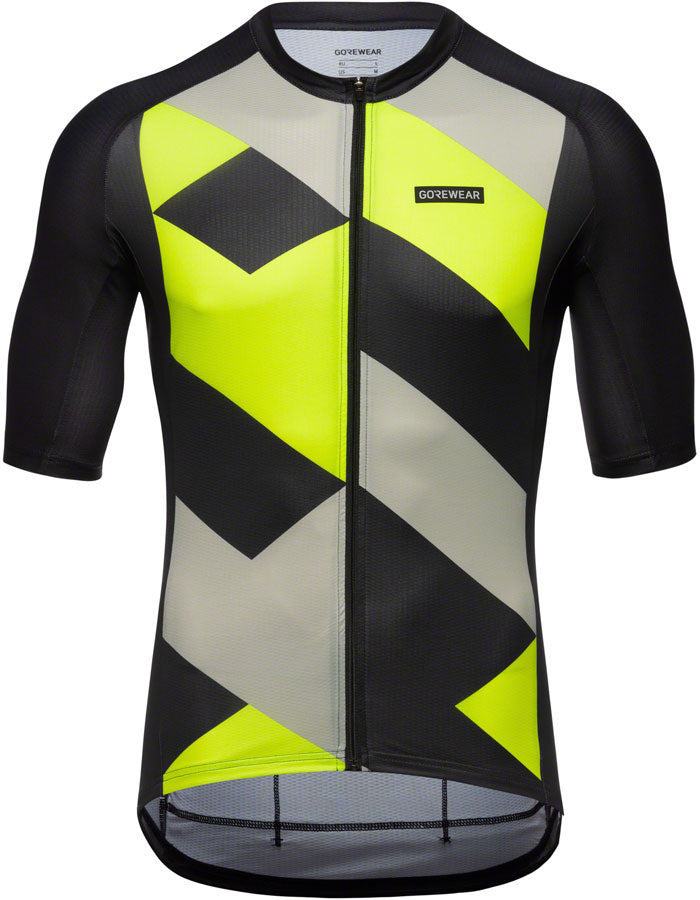 Gorewear Spirit Signal Jersey - Black/Yellow, Men's, X-Large