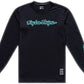 Troy Lee Designs Skyline Ride Long Sleeve Tee – Signature Black / Real Teal, X-Large