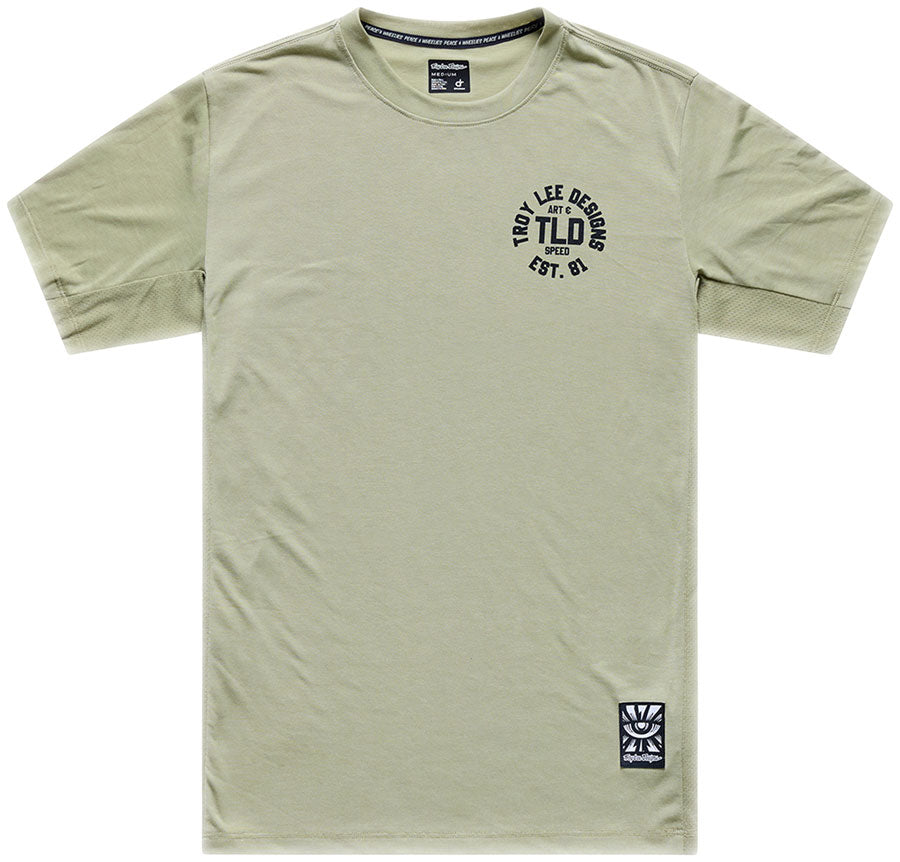 Troy Lee Designs Skyline Ride Short Sleeve Tee – Stamps Sage, 2X-Large