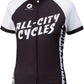 All-City Wangaaa! Jersey - Black/White, Short Sleeve, Women's, Small