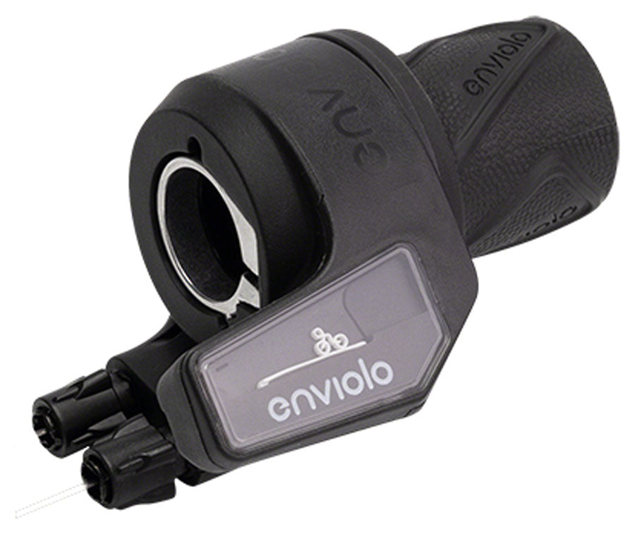 Enviolo Twist Pure Manual Controller/Shifter - 2500mm, Plastic Over Torque Protection, Shift Display, Black