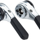 microSHIFT Down Tube Shifter Set, 9-Speed, Double/Triple, Shimano Compatible, Silver