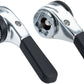 microSHIFT Down Tube Shifter Set, 8-Speed, Double/Triple, Shimano Compatible, Silver