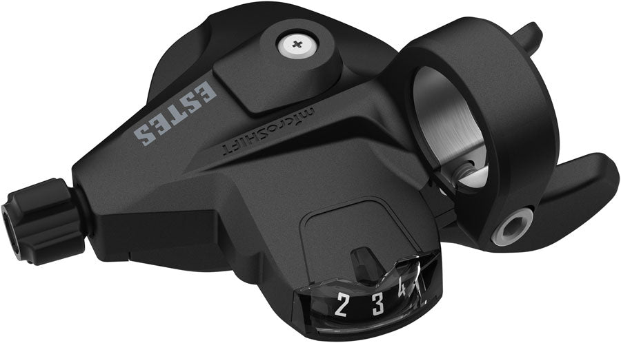 microSHIFT Estes Thumb Tap Shifter - Right, 8-Speed, Optical Gear Indicator, Black
