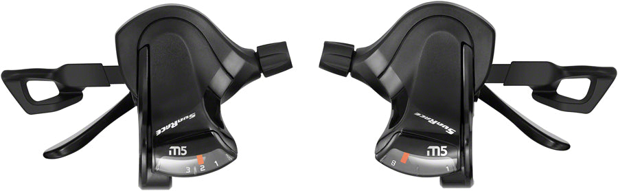 SunRace M503 Flat Bar Trigger Shifter Set - 3 x 8-Speed, Dual Lever