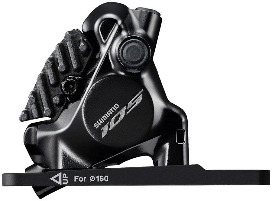 shimano-105-st-r7170-le-di2-shift-brake-lever-with-br-r7170-hydraulic-disc-brake-caliper-front-2x-flat-mount-with-fork-adaptor-black