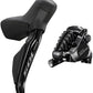 Shimano 105 ST-R7170-RE Di2 Shift/Brake Lever with BR-R7170 Hydraulic Disc Brake Caliper - Rear, 12-Speed, Flat Mount, Black