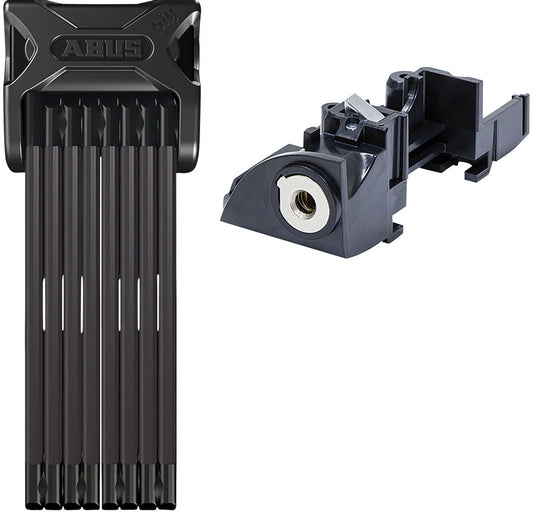Abus Bordo 6015/120 Folding Lock with keyed alike eBike Battery Lock Core: Bosch Rack Type (RT2), Premium Key (Plus)