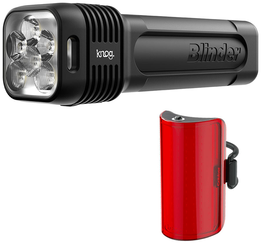 Knog Blinder 1300/Mid Cobber Headlight/Taillight Set