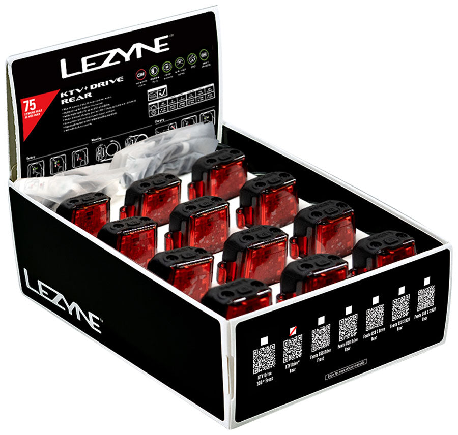 Lezyne KTV+ Drive Taillight -Box of 12