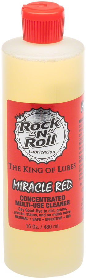 Rock N Roll Miracle Red Cleaner 16oz, 3-in-1 bio-degreaser, hand cleaner and stain remover!