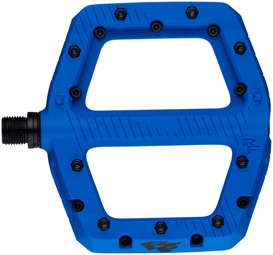 RaceFace Chester Pedals - Platform, Composite, 9/16", Large, Blue
