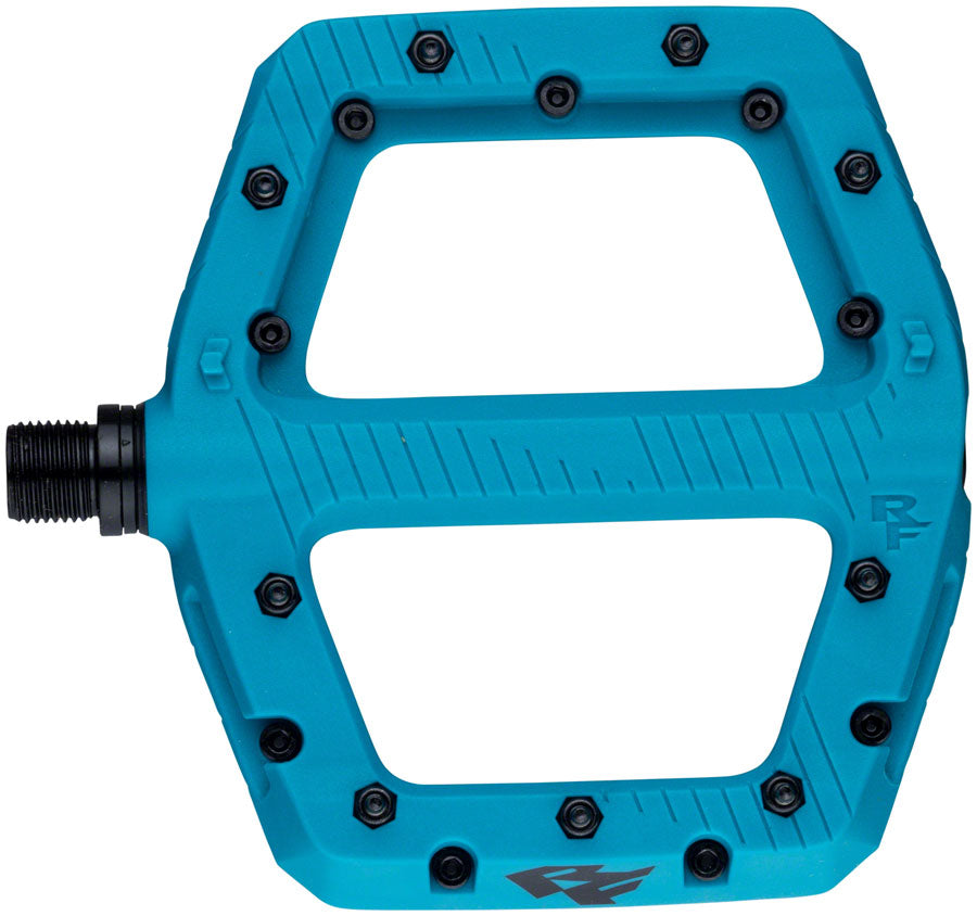RaceFace Chester Pedals - Platform, Composite, 9/16", Large, Turquoise