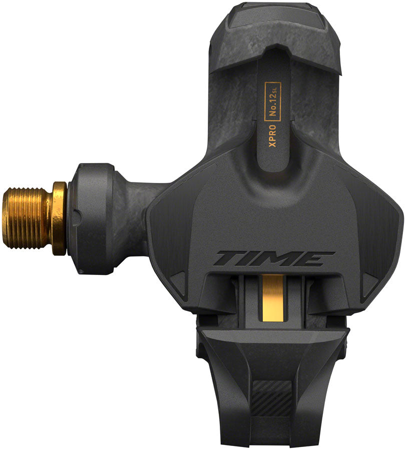 Time XPRO 12SL Pedals - Single Sided Clipless, Carbon, 9/16", Carbon/Gold, QF 51, B1