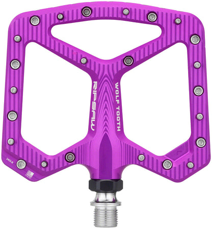 Wolf Tooth Ripsaw Aluminum Pedals - Platform, Aluminum, 9/16", Ultraviolet Purple