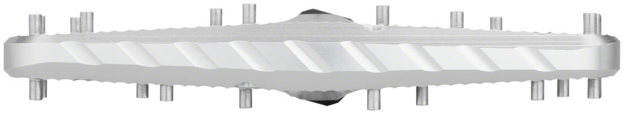 Wolf Tooth Ripsaw Aluminum Pedals - Platform, Aluminum, 9/16", Black, Raw Silver