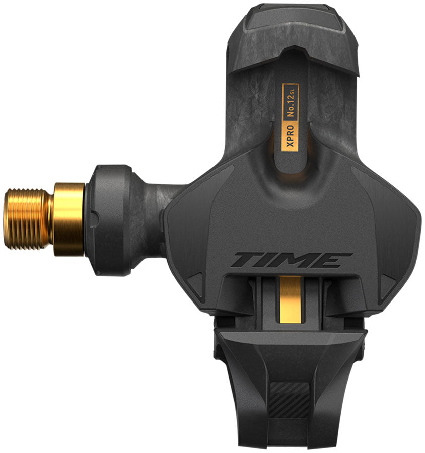 Time XPRO 12SL Pedals - Single Sided Clipless, Carbon, 9/16", Carbon/Gold, QF 57, C1