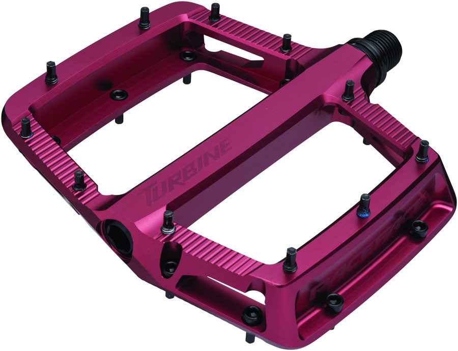 RaceFace Turbine Pedals - Platform, Aluminum, 9/16", Red