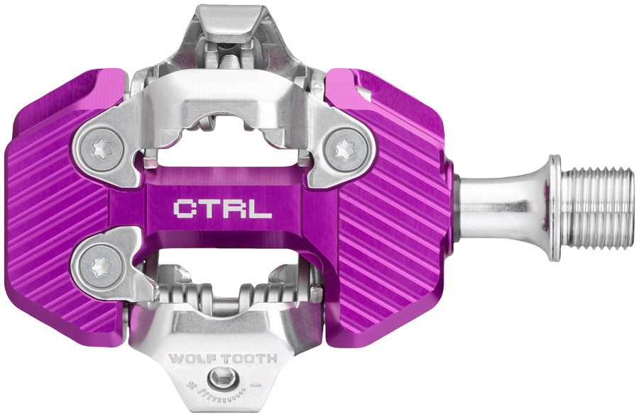 wolf-tooth-ctrl-trail-clipless-pedals-dual-sided-clipless-alloy-9-16-ultraviolet-purple-pair-shimano-spd