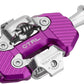 Wolf Tooth CTRL Trail Clipless Pedals - Dual Sided Clipless, Alloy, 9/16", Ultraviolet Purple, Pair, Shimano SPD