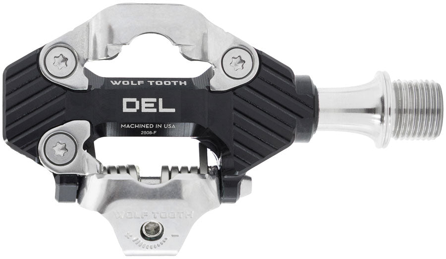 wolf-tooth-del-gravel-race-clipless-pedals-single-sided-clipless-alloy-9-16-black-pair-shimano-spd